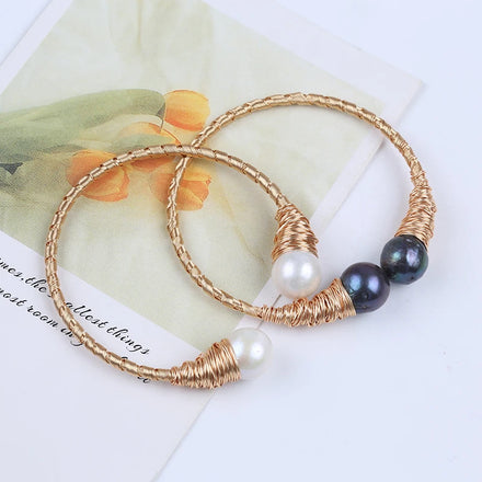 Wholesale Luxury 12-14mm Edison Round Shape Natural Freshwater Pearl Bracelet for Girls Jewelry