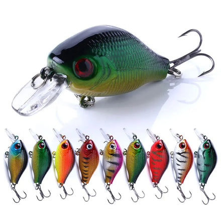 Wholesale 5.5cm/8g Freshwater Saltwater Crank Baits Lures Artificial Hard Plastic Crankbait Wobbler