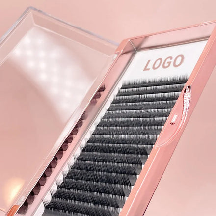 Individual Matte Black Eyelash Extension Trays Cruelty Vegan Supplies Trays Vendor Wholesale Volume Eyelash Extension