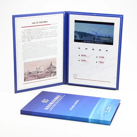 Hot Sale Factory Direct Price Craft Supplies Promotional Items with logo Printing Brochure Lcd Screen Video Book