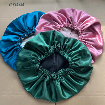 Best Seller Sleep Bonnet Reversible Satin Bonnets Double Side Satin Bonnet Adjustable Drawstring
