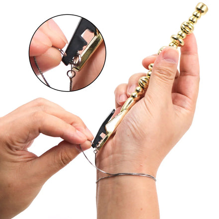 DIY Necklace Watch Clasps Assistance Tool Metal Tools Jewelry Helper Auxiliary Clip Crocodile Clip Bracelet Clasp Helper