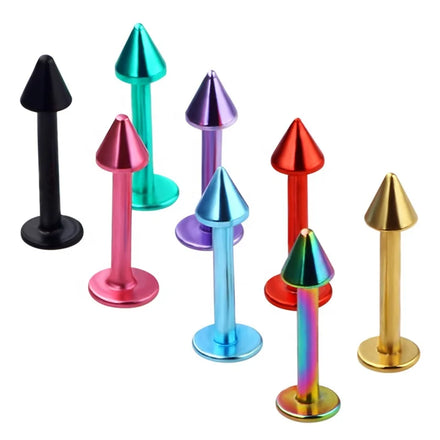 Hot Sell 316L Surgical Stainless Steel Lip Piercing Jewelry Spike Cone Labret Lip Stud