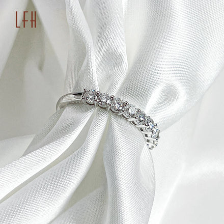 Diamond Floating Shared Prong Platinum Moissanite Diamond Wedding Rings 18k Couple Real Gold 18k Ring Diamond