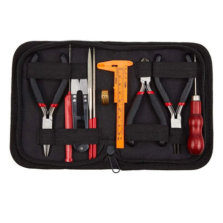 10-Piece DIY Handmade Jewelry Making Set Combination File Scissors Tool with Pliers for Jewelry Kit Maker