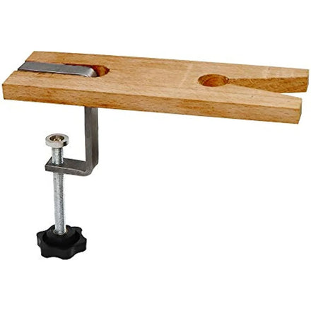 Small Wooden Table Vise Clamp Workbench Fixture Wooden Stopper V-slot Bench Pin Bench Vise for Jewelry Making and Repairing