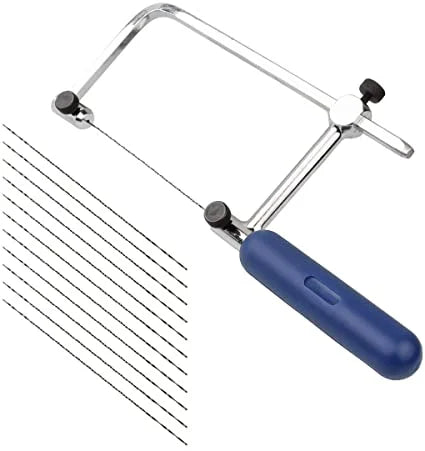 ASB Adjustable Jeweler Wax Cutting Kit With Blade Jewelry Tools ASB400 Jewelers Saw Bow Saw Frame Set With 12 Spiral Blades