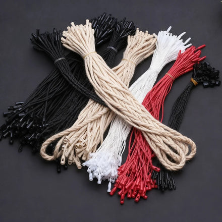 Best Selling Customizable Hang Tag Rope Garment Label Embossed String Lock Tags for Clothes Labeling for Valentine's Day