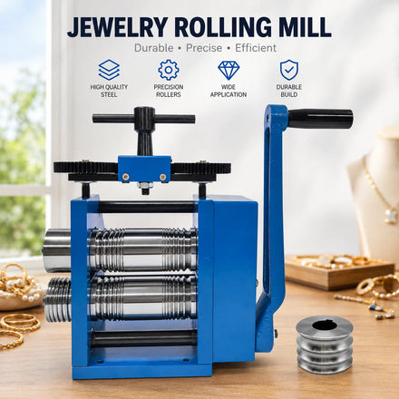 110mm Rolling Mills Circular Semicircle Presser Machine Jewelry Roller PressTool Manual Jewelry Roll Mill Machine for Wire