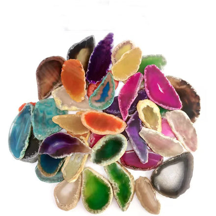 Wholesale Gemstone Size 20-100mm for Jewelry Making Stone and Crystal Natural Craft coaster Agate Slice