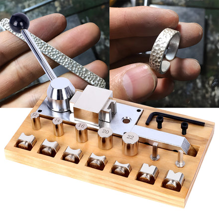 IV Jewellery Making Kit Jewelry Earring Bending Tools Device Metal Tools Mini Ring Bending Shaping Machine Hand Ring Bender Tool