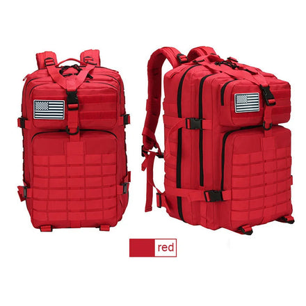45L External Frame Waterproof Hiking Hunting Travel Backpack with Polyester Lining for Men