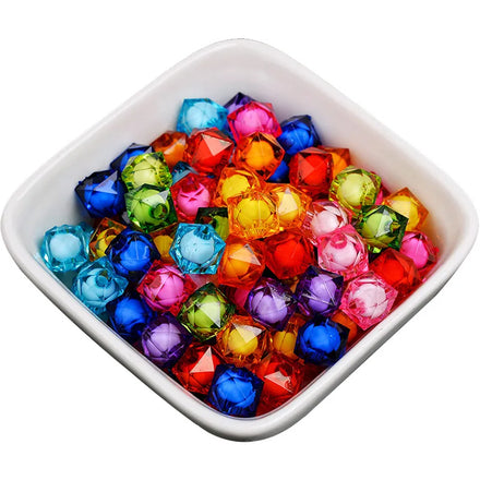 DS Factory Direct Sell 8/10/12mm Acrylic Square Bead Bulk Beads for Jewelry Making