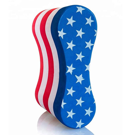 2026 Factory High Density EVA Swimming Pull Buoy Board Floating Pullbuoy Kickboard for Swimm Learning With American Flag Design