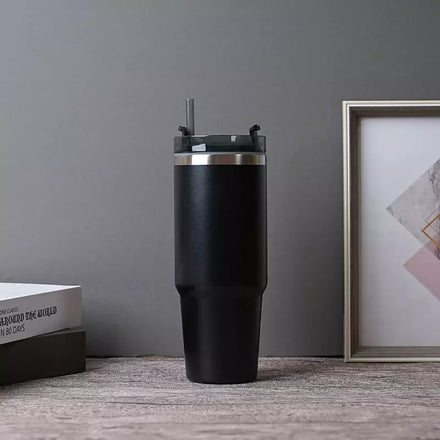 Customized 30oz Cup Vacuum Insulated Double Wall Stainless Steel Tumbler With BPA Free Lid Straw for Coffee Cold