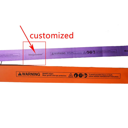 Packaging Band Saw Blade Wrapping Paper Orange Yellow Blue White