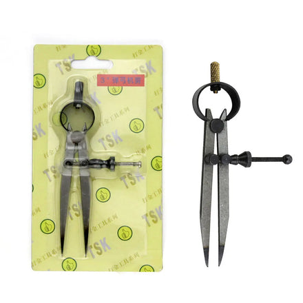 Wax Sculpture Circle Planning Drawing Tool DIY Craft Line Marking Gauge Leather Tool Spring Divider Protractor Calipers