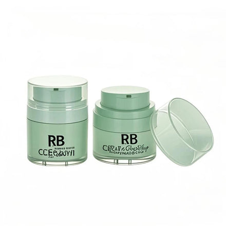 Luxury Double Wall Material Airless Pump Jars 15g 30g 50g Cream Lotion Makeup Remover Injection Molding Cosmetics Packaging