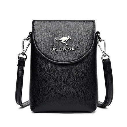 Simple Small Women's Bag Retro Pu Leather Crossbody Bags Trending Pure Color Handbags Luxury Ladies Wide Shoulder Bags