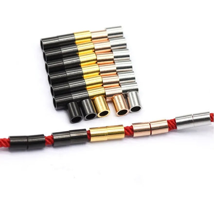 Wholesale Stainless Steel Tube Loose Beads Metal Spacers Jewelry Findings for Bracelet Necklace Making