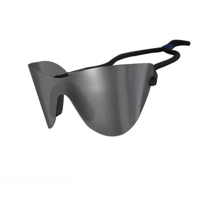 Oversized Black Mirror Reflective Luxury Sunglasses for Women With Case Chugging Rimless Eyeglasses for Women