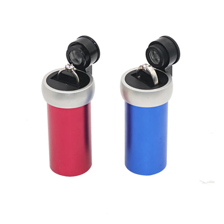 Mini Cup-shaped Metal Diamond Waist-code Mirror Loupe GIA Girdle Laser Inscription 10X Diamond Viewer Magnifying Glass Magnifier