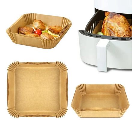 Disposable Air Fryer Liners Silicone/Parchment Paper Easy Cleaning Dividing Oven Safe Food Contact Safe LFGB Certified Custom