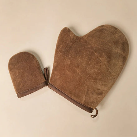 Microfiber Self Tanning Mitts Set Sunless Water Proof Sunless Tanning Kits Applicators Glove