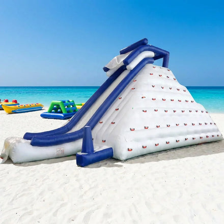 Best Selling Large Custom Inflatable Climbing Wall and Slide / Floating Water Iceberg-PVC Material Outdoor Use