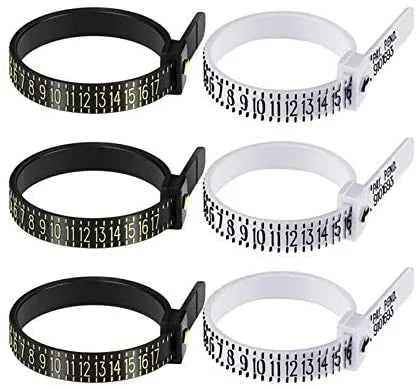 Finger Adjuster Diameter Measure Tool Jewelry Tools Plastic Loop Finger Gauge Ring Sizer Measuring Tools