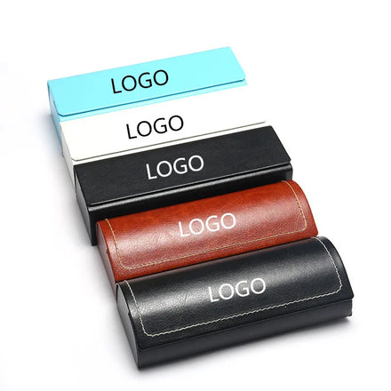 Trendy Luxury Custom Logo Eva Foldable Sunglass Packing Box Soft Microfibre Cloth Hard Leather Glasses Box Packing