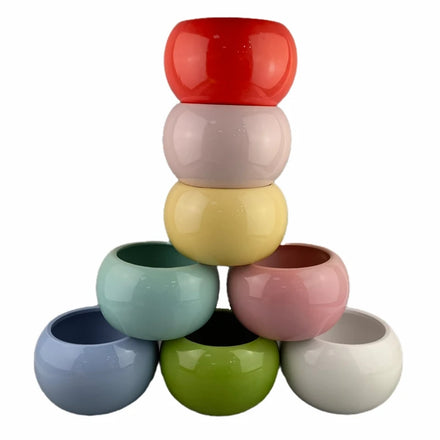 Premium Natural Dolomite Glazed Cartoon Flower Pot Holder Plant Stand Ceramic Pottery Small Succulent Planter Pots Wholesale