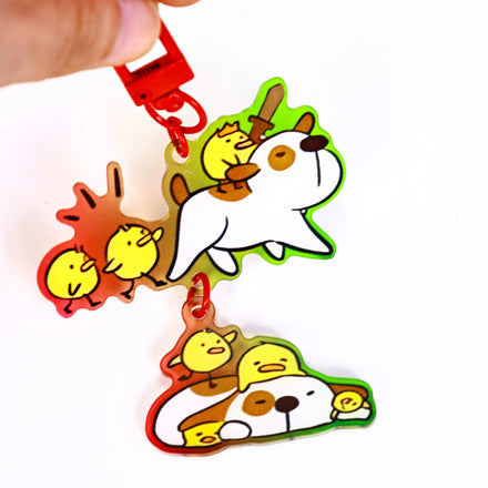 Customized Anime-Themed Acrylic Double-Sided Printed Pendant Keychain Bag Accessories Ornaments