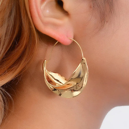 Vintage Heavy Metal Alloy Drop Earrings Women's Gothic Punk Metal Geometry Statement Dangle Earings 2022 Fashion Jewelry