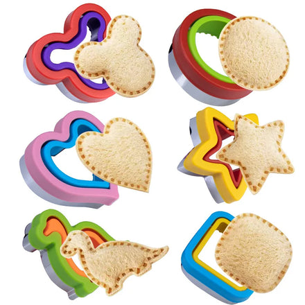 Home Kitchen Gift 10.5cm Pocket Mold Stainless Steel 430 Different Shape 2 in 1bread Pancake Sandwich Cutter and Sealer Metal