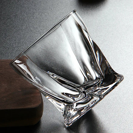 Custom Engraved 310ml Old Fashioned Whiskey Glass Set 6 Square Clear Beer Mugs for Bar Whiskey Glasses