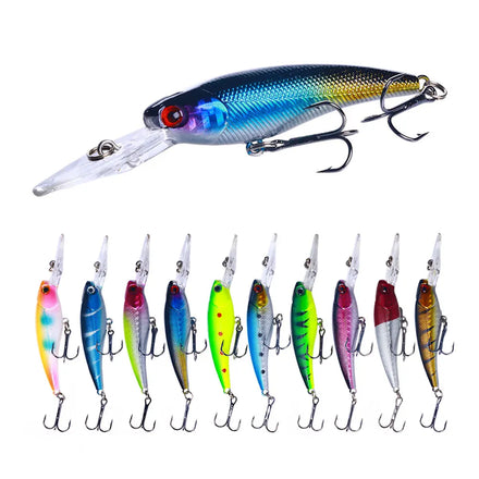 Wholesale 9.5cm 8g ABS Plastic Hard Bait Sinking Minnow Fishing Lures(MI103)