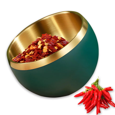 YITIAN New Hot Style Stainless Steel Tilting Buffet Condiment Bowl Salad Bowl Ice Cream Condiment Dipping Bowl