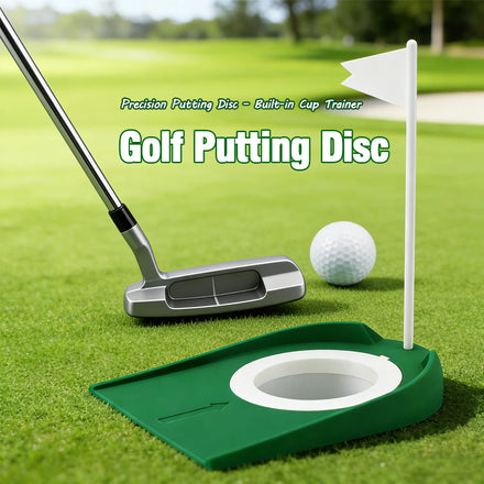 Indoor Golf Putting Cup with Hole Flag Practice Putting Trainer for Home Office Portable Golf Training Aid for Putter