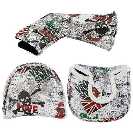 Magnetic Closure Golf Putter Cover for Blade Mallet Putter Club Soft PU Anti-scratch Golf Headcovers