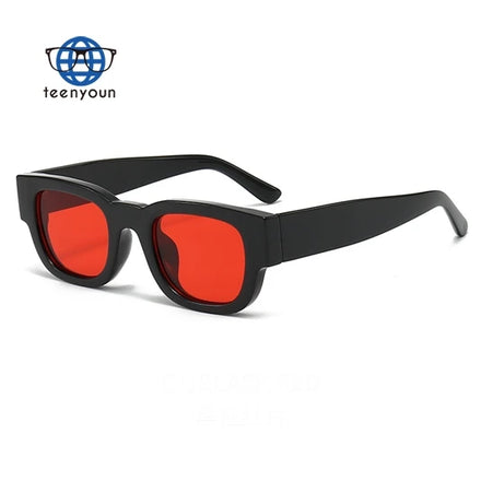 Teenyoun 99393 Vintage Thick Square Small Frame Sunglasses Trend Round Sunglasses for Men 2024 Wholesale