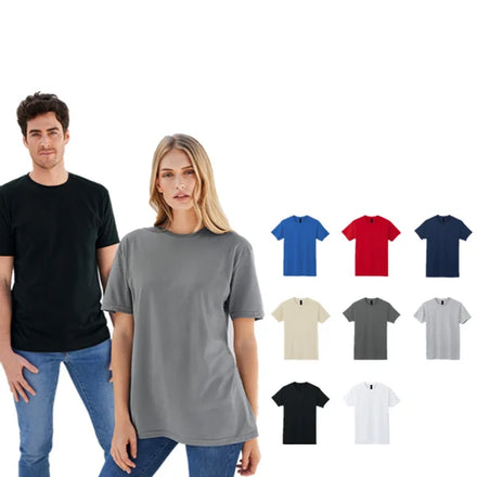 2024 Hot Sell Wholesale Cheap 153gsm Pure Cotton Unisex Men's T-shirt Custom Printed Logo Blank Round Neck T-shirt for Men Women