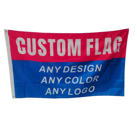 Customized Polyester Living Room Bedroom Dorm Wall Flag With 4 Copper Buckles Any Size