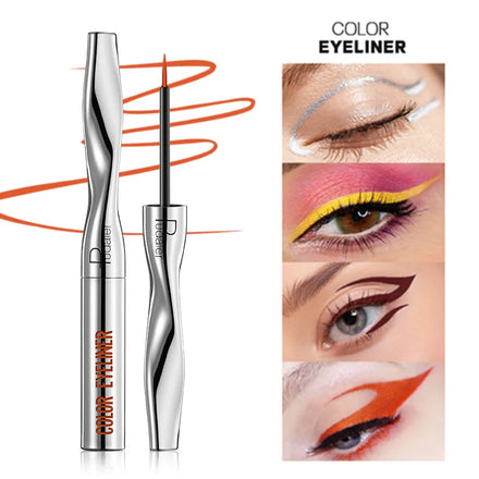 24 Colors Waterproof Long Lasting Cruelty Free Liquid Eyeliner for Eye Multichrome Private Label rainbow Colored Eyeliner Pen