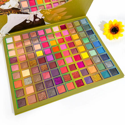 Professional 99 Color Mineral Waterproof High Pigmented Shimmer Matte Eyeshadow Palette for All Skin Tones
