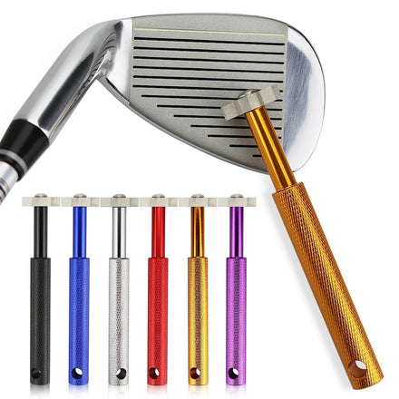 Golf Groove Sharpener Tool Alloy Steel Wedge Groove Cleaner with Hex Design for Golf Club Maintenance Tool