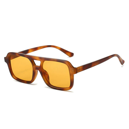 STY8636 Trendy Rectangle Aviation Sun Glasses Vintage 70s Shades Retro Square Sunglasses Women Men