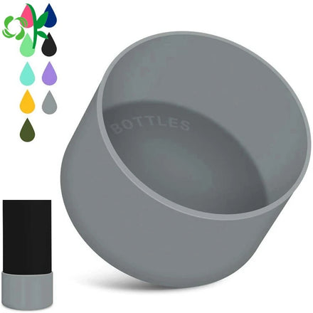 OKSILICONE Reusable Protective Silicone Boot Anti-Slip Bottom Sleeve Cover for Water Bottle Multifunction Silicone Bottle Sleeve