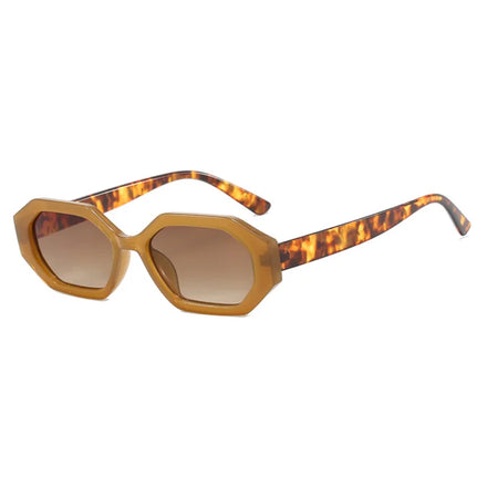 DOISYER 2026 Women's Fashion Pilot Frame Sun Glasses with Custom Logo Polygon Square PC Sunglasses
