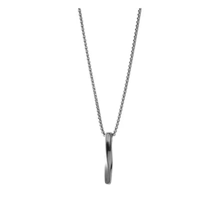 DAIHE2024 New Men's Spiral Long Necklace Hip Hop Men's Pendant Jewelry